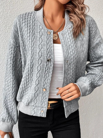 Dames gilet avec motif torsadé Chic und Stil