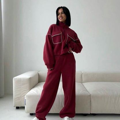 Dames combinaison de sport confortable avec poches modernes Chic und Stil