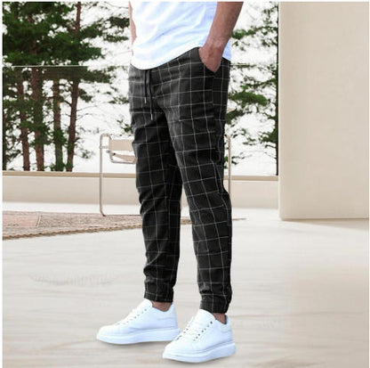 Chic and Style Casual Plaid Pants for Men