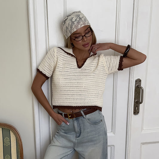 Pull crochet lâche pour femme Chic und Stil