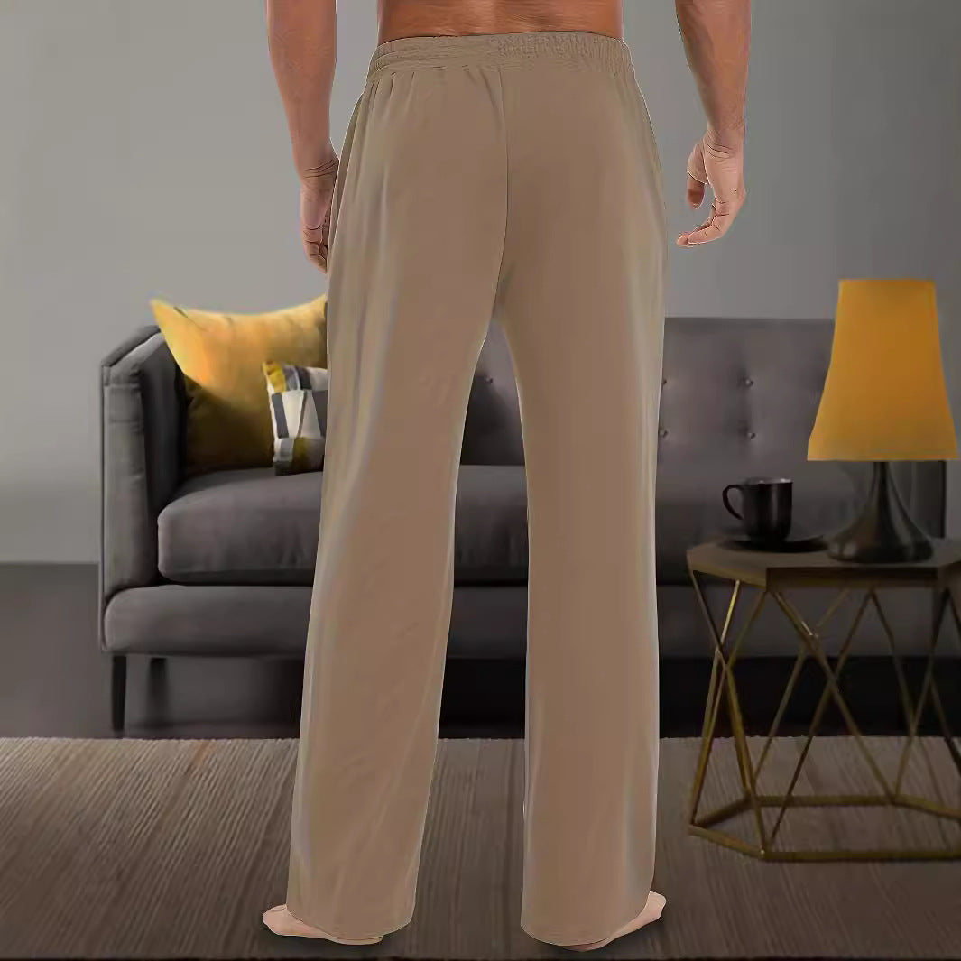 Comfortable casual pants for men with an adjustable waist and side pockets Chic and Style