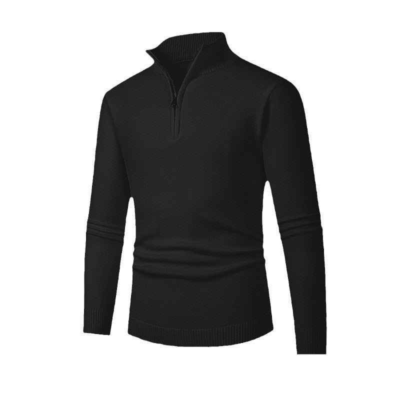Elegant pullover for men with a turtleneck and full zipper Chic and Style