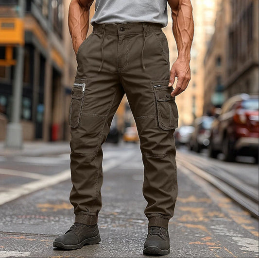 Men's cargo pants with multiple pockets and flexible fit Chic and Style