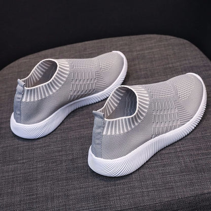 Baskets Slip-On respirantes pour femmes avec dessus en tricot élastique Chic und Stil