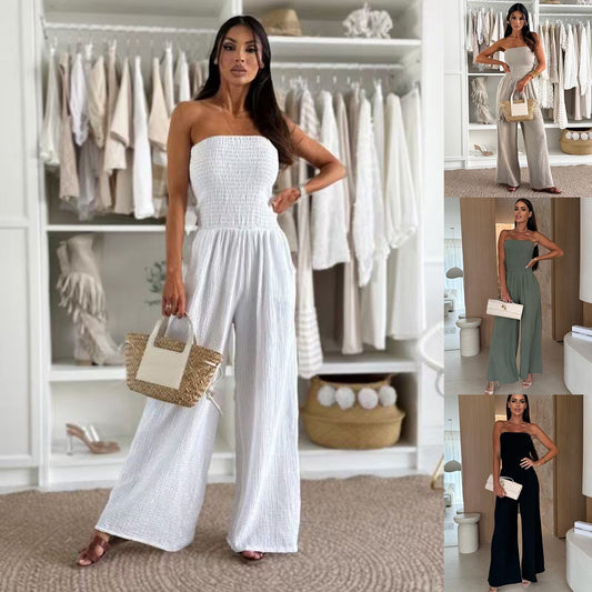 Combinaison sans bretelles pour femmes à jambes larges Chic und Stil