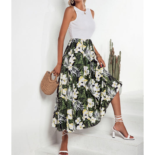 Jupes maxi pour femmes avec motif floral et coupe fluide Chic und Stil