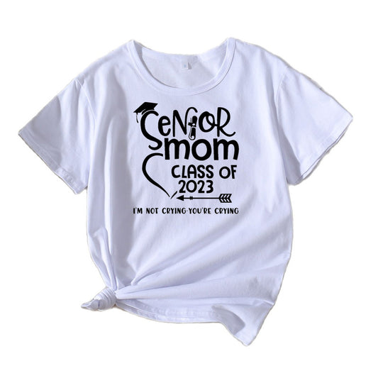 T-shirt graphique en coton pour femmes Chic und Stil
