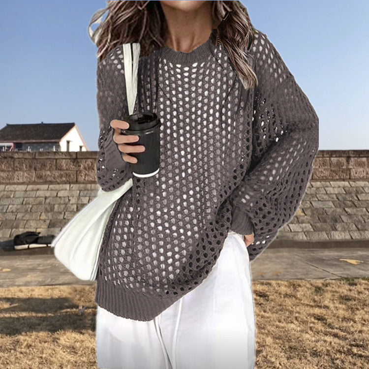 Pull en tricot léger pour femmes avec une structure en maille tendance Chic und Stil