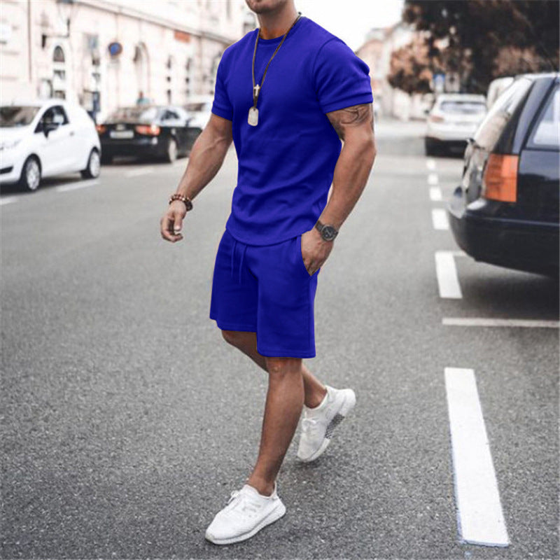 Ensemble d'été sportif pour hommes avec t-shirt respirant et shorts Chic und Stil