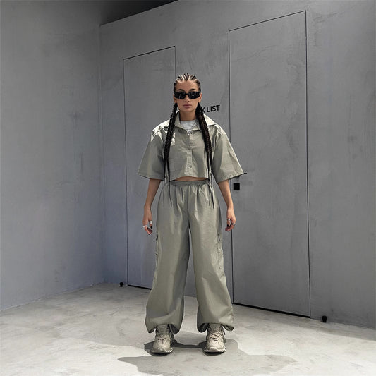 Dames Jumpsuit au look cargo urbain avec coupe ample et poches pratiques Chic und Stil