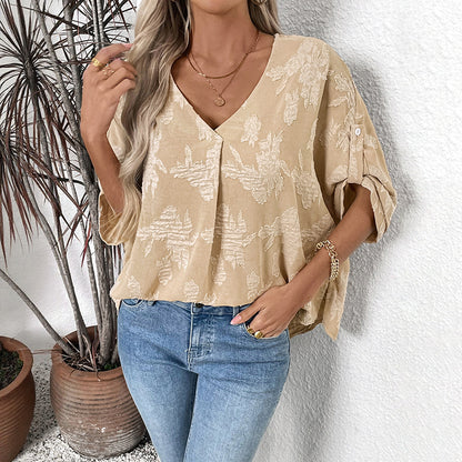 Blouse texturée décontractée pour femmes Chic und Stil