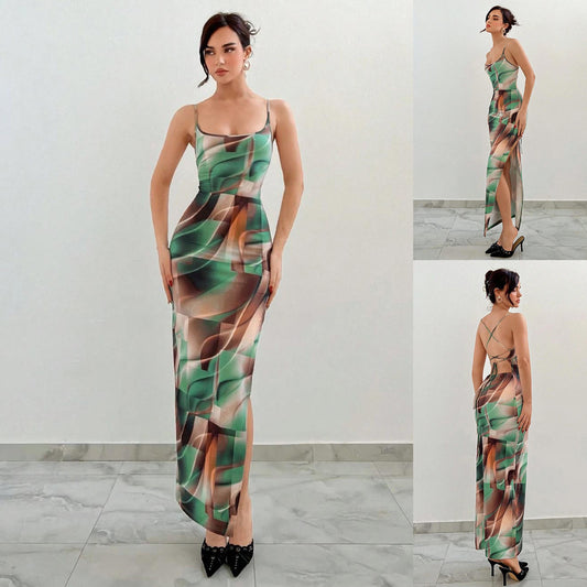 Robe Maxi Slip Femme Chic und Stil