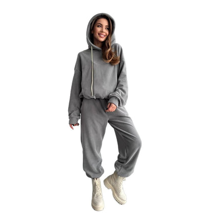 Chic and Style Women's Polar Lounge Pants and Hoodie Set