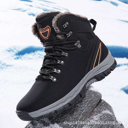 Chaussures de randonnée d'hiver pour hommes avec doublure isolante et semelle antidérapante Chic und Stil