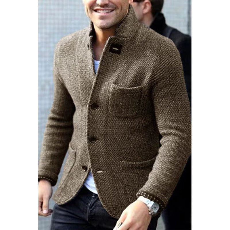 Blazer élégant pour hommes en tissu texturé Chic und Stil