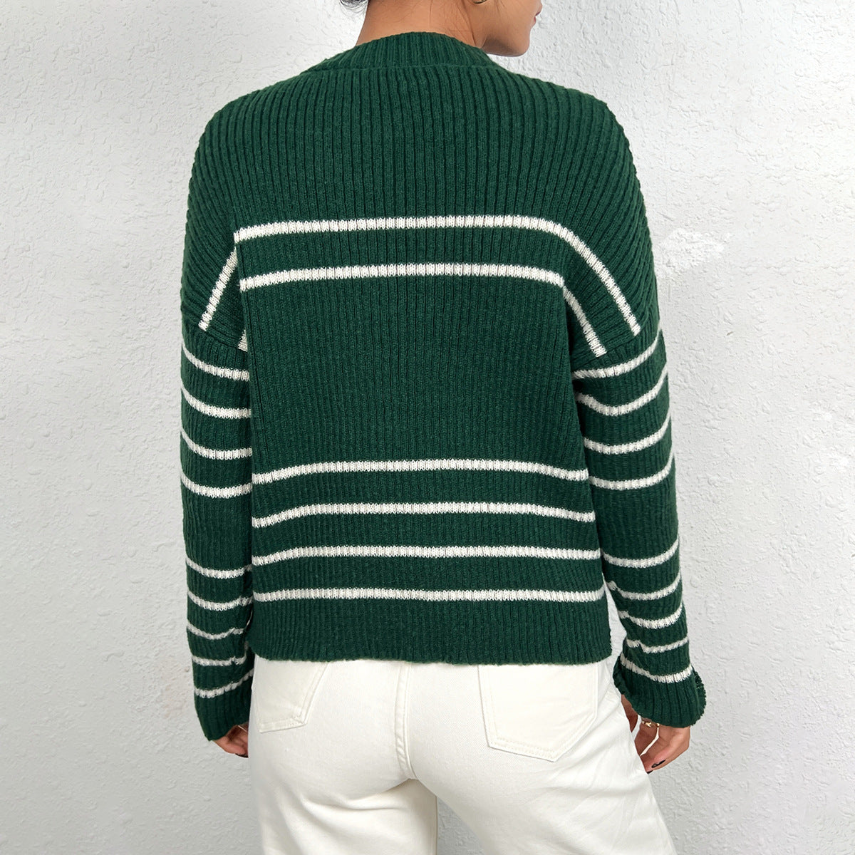 Pull en tricot rayé pour femmes Chic und Stil