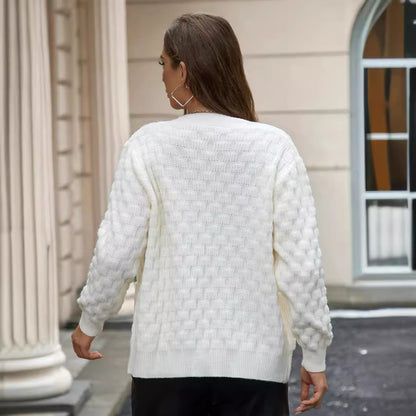 Cardigan femme avec motif structuré élégant Chic und Stil