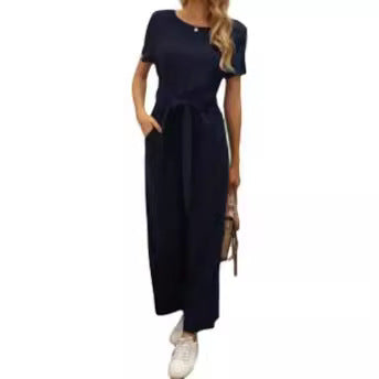Combinaison pour femmes avec ceinture à nouer et jambes larges Chic und Stil