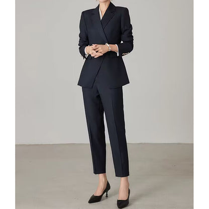 Veste de bureau pour femmes à double boutonnage ajustée Chic und Stil