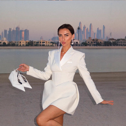 Blazer dress for women with a fitted cut and elegant silhouette Chic and Style