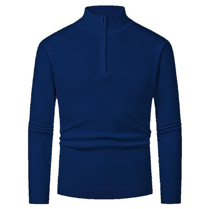 Elegant pullover for men with a turtleneck and full zipper Chic and Style