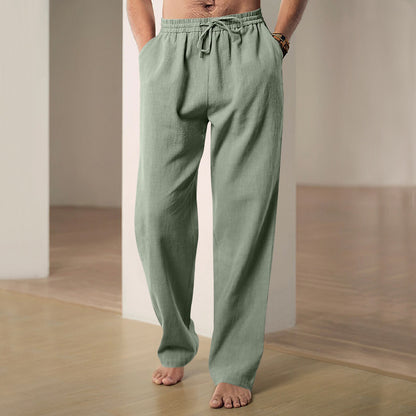 Men's Comfortable Lounge Pants with Elastic Waist and Side Pockets Chic and Style