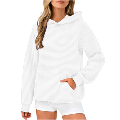 Pull à capuche pour femmes en tissu texturé Chic und Stil