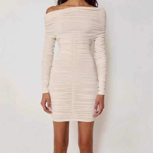 Robe mini ajustée pour femmes avec fronces Chic und Stil