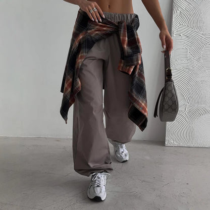 Chic and Style Women's Casual High-Waisted Pants with Elastic Waist