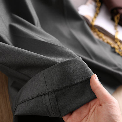 High-waisted pleated wide leg pants for women Chic und Stil