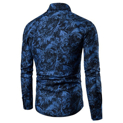 Chemise pour hommes avec motif floral créatif Chic und Stil