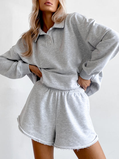 Ensemble de polo décontracté pour dames et shorts Chic und Stil
