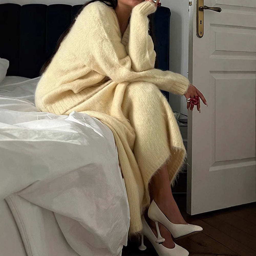 Dames doux cardigan pelucheux Chic und Stil