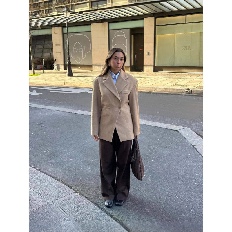 Oversized blazer jacket for women with a trendy oversized design featuring chic and stylish accents