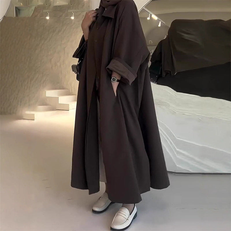 Robe chemise tendance pour femme à manches longues et coupe élégante Chic und Stil