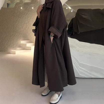 Robe chemise tendance pour femme à manches longues et coupe élégante Chic und Stil