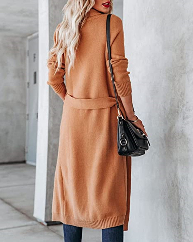 Cardigan pour femmes en tricot à design ouvert et poches pratiques Chic und Stil