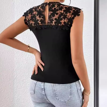 Ladies Floral Lace Detail Bodysuit Chic and Style