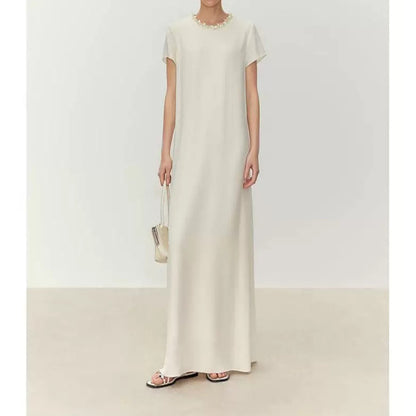 Robe maxi élégante pour femmes avec col orné Chic und Stil