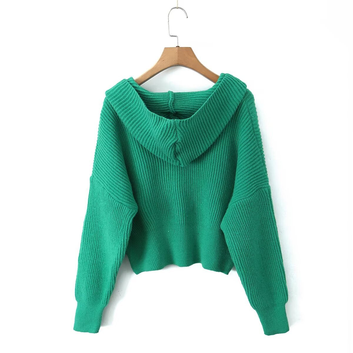 Dames décontractée gilet en tricot avec capuche et poches pratiques Chic und Stil