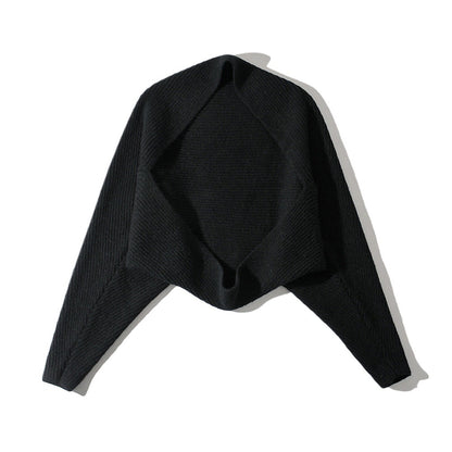 Dames élégante gilet en tricot à coupe ouverte et structure côtelée Chic und Stil