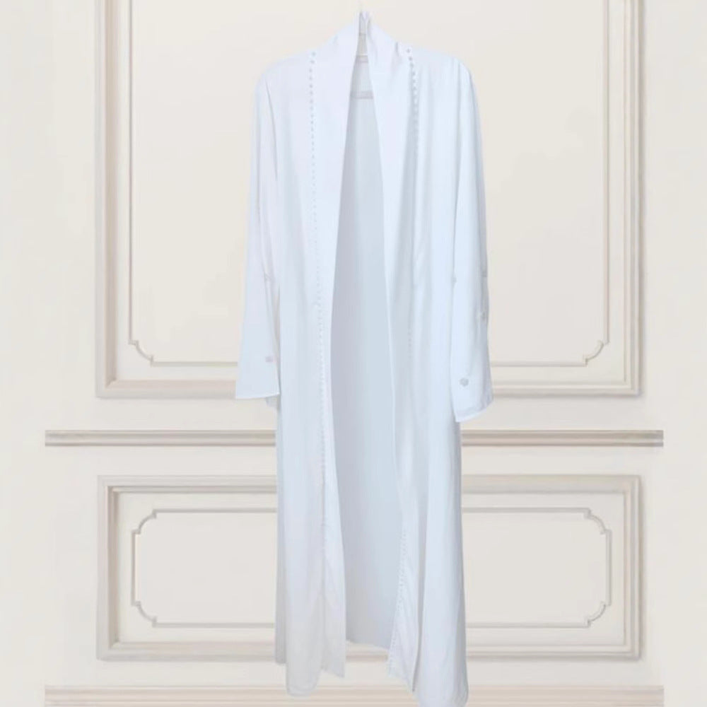 Dames Élégant Kimono avec des détails ornés de perles et une coupe ample Chic und Stil