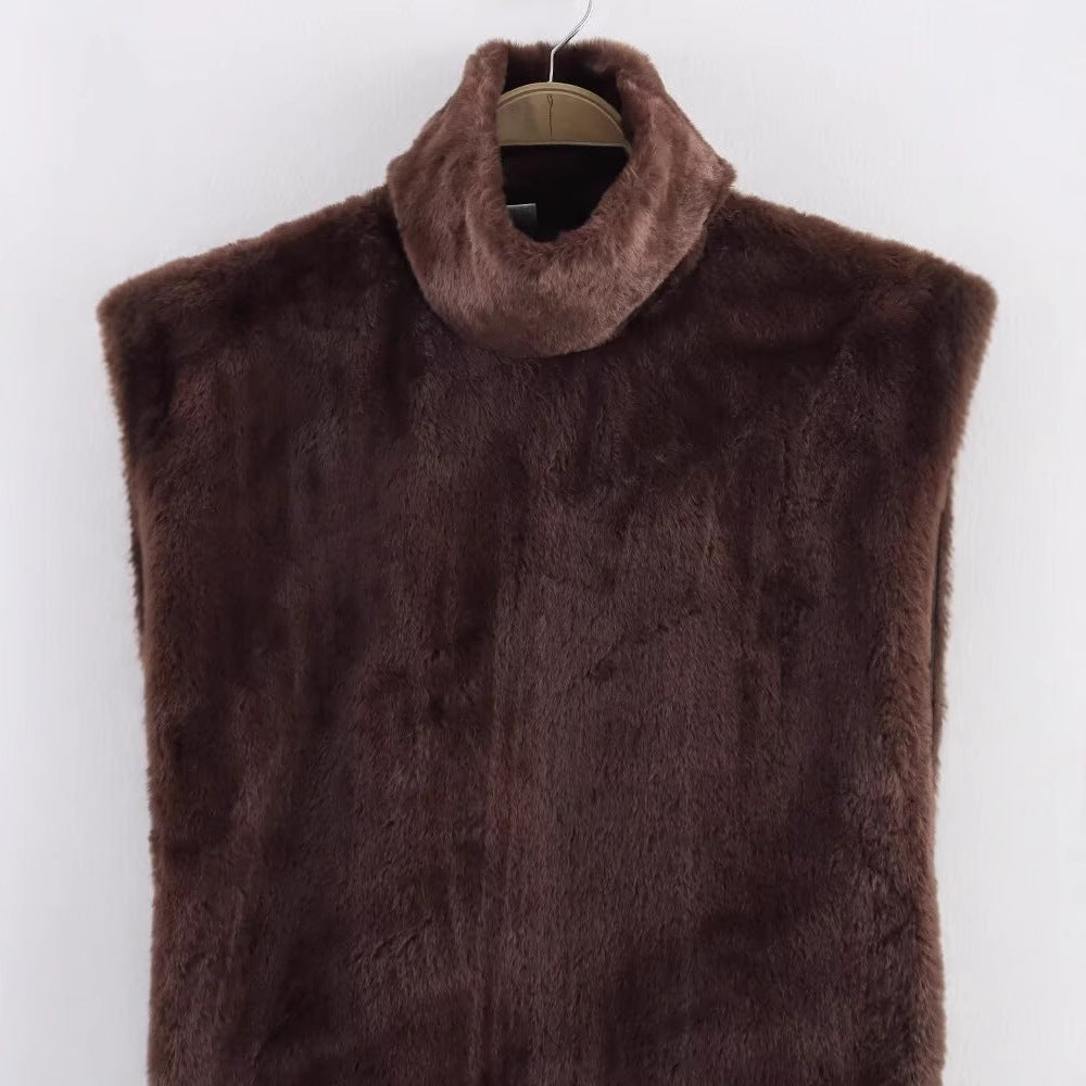 Dames Douce Veste en Teddy Chic und Stil