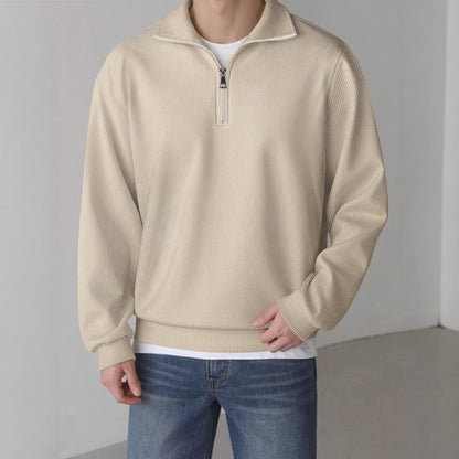 Casual pullover for men with half zipper Chic and Style
