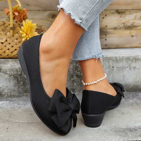 Dames Ballerines élégantes avec détail nœud Chic und Stil