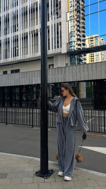 Dames Costume de détente décontracté et élégant avec coupe ample Chic und Stil