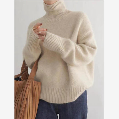 Casual turtleneck pullover for women in fine knit Chic und Stil