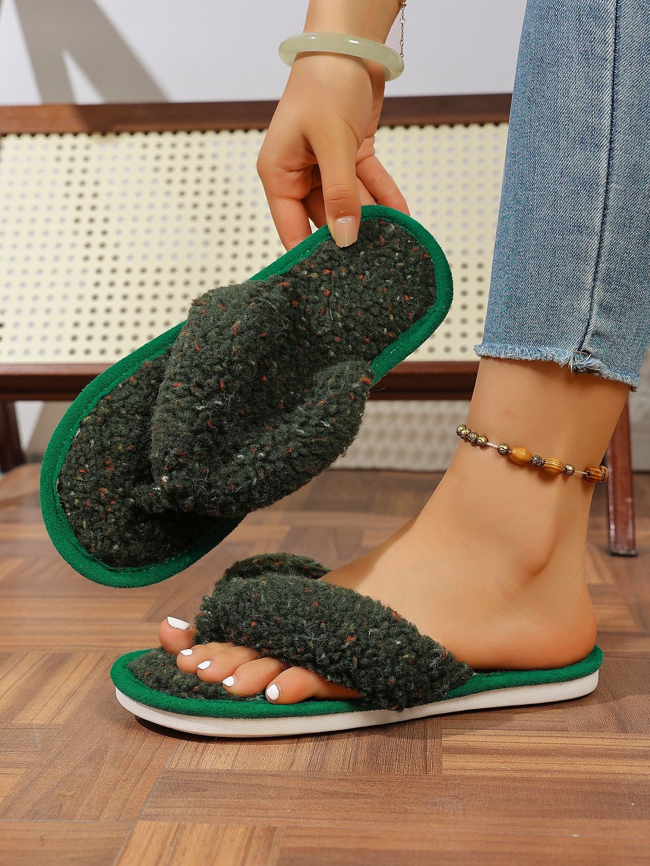 Ladies Cozy Slippers with Comfortable Sole Chic and Style