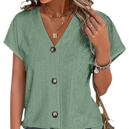 Blouse cousue pour femmes avec patte de boutonnage Chic und Stil