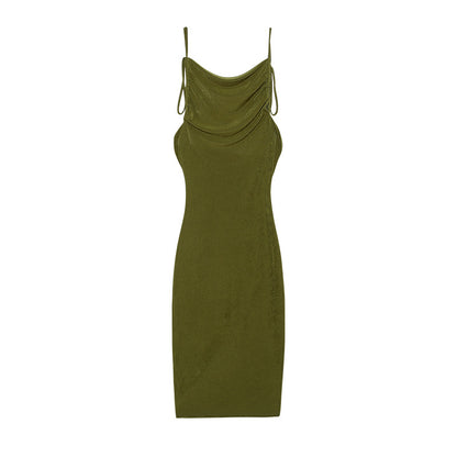 Robe moulante à volants pour femmes avec bretelles réglables Chic und Stil